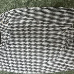 Forever 21 Black and White Houndstooth Skirt